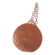Suspension boule rotin orange Vintage année 70