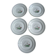 Set of 5 antique dessert plates St Amand décor Flanders