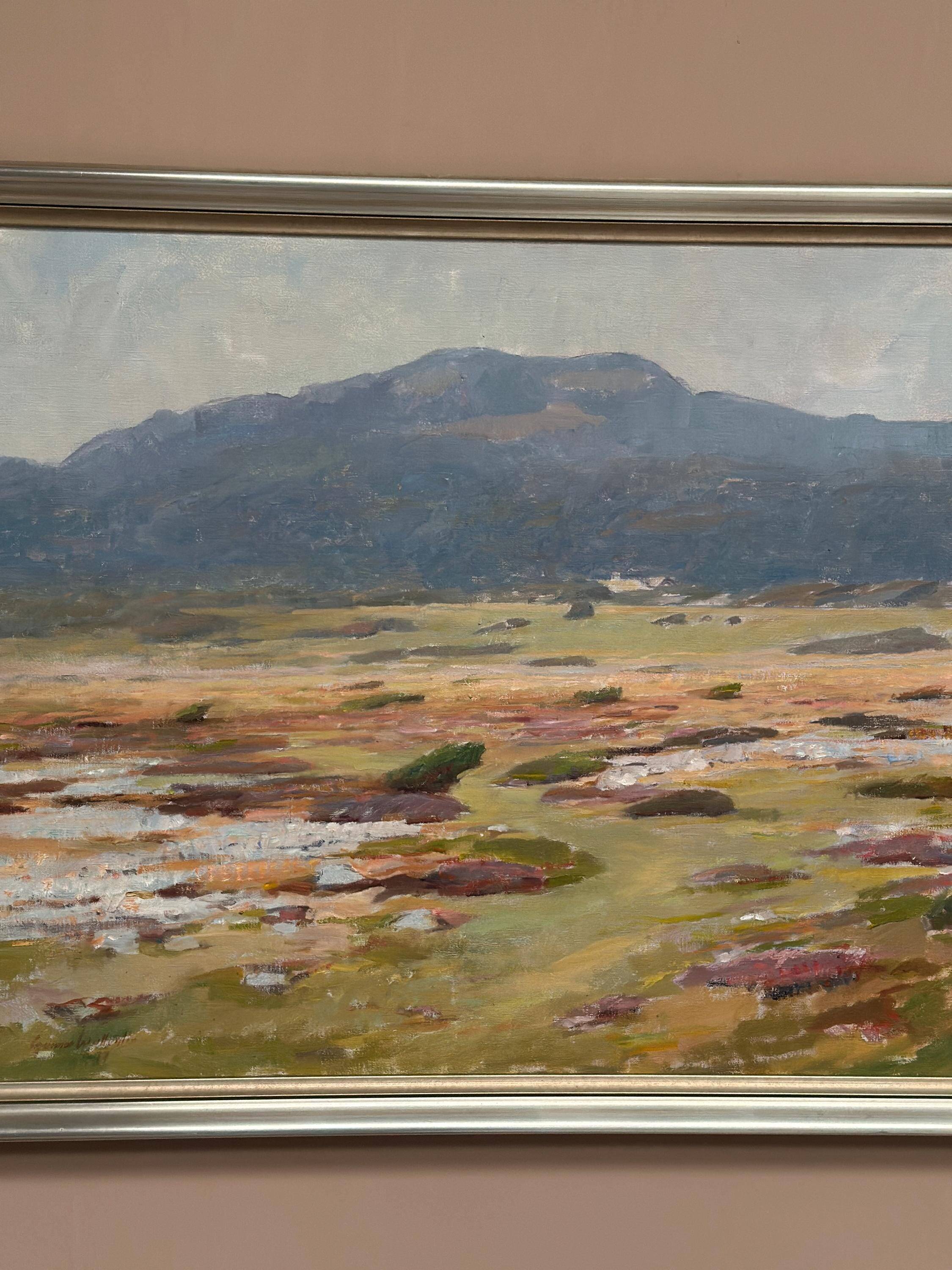 Original Swedish Oil on Canvas – “Landscape” by Gunnar Wallentin – Vintage