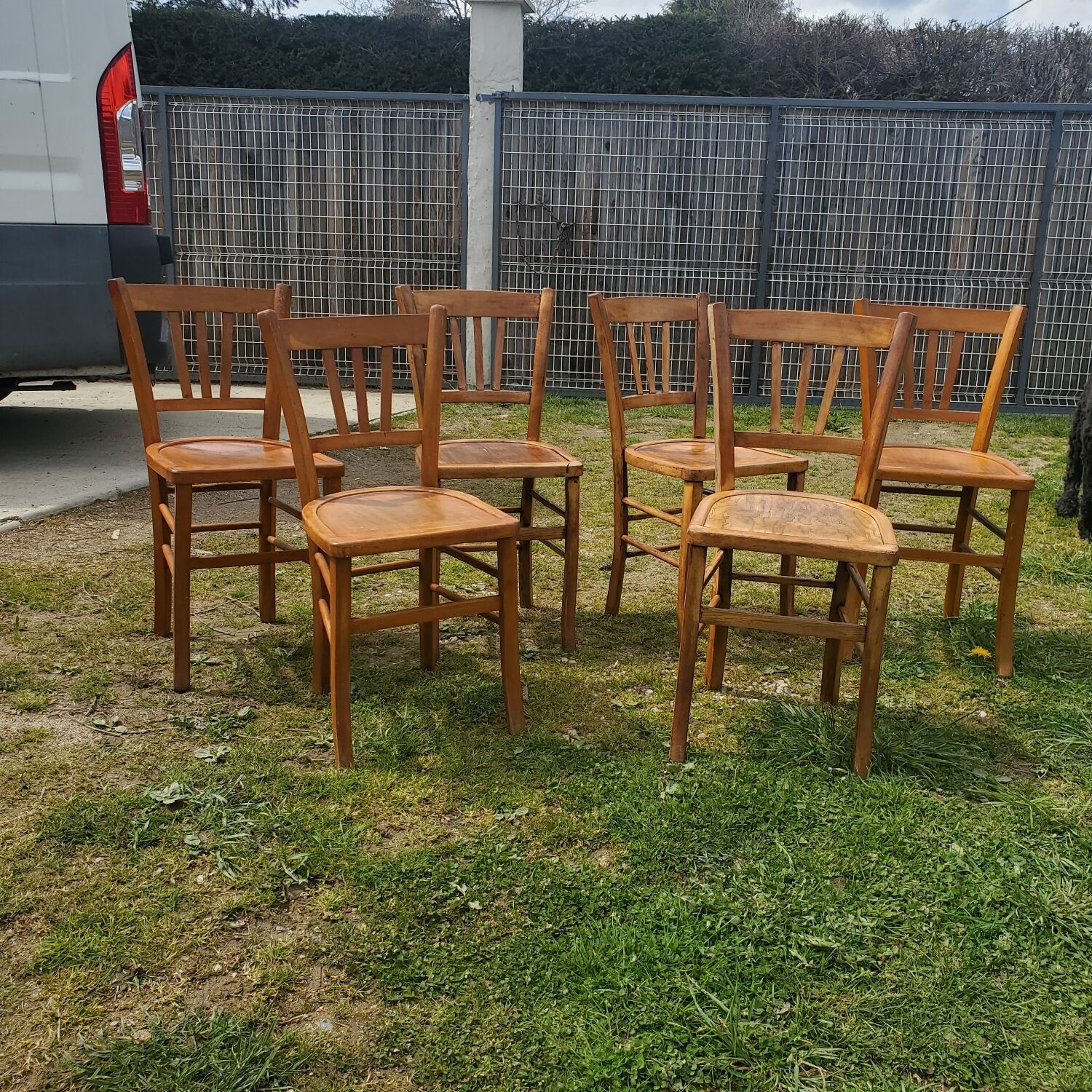 Set of 6 bistro chairs