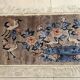 Tapis luxueux 100 % soie/Chine/Fait à la main/Motif de grue/années 1950
