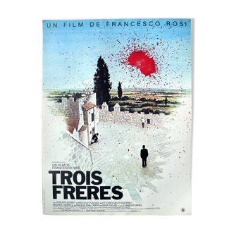 Affiche cinéma originale "Trois frères" Francesco Rosi