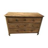 Louis XVI period chest of drawers opening on three drawers
