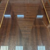 Wood and glass coffee table