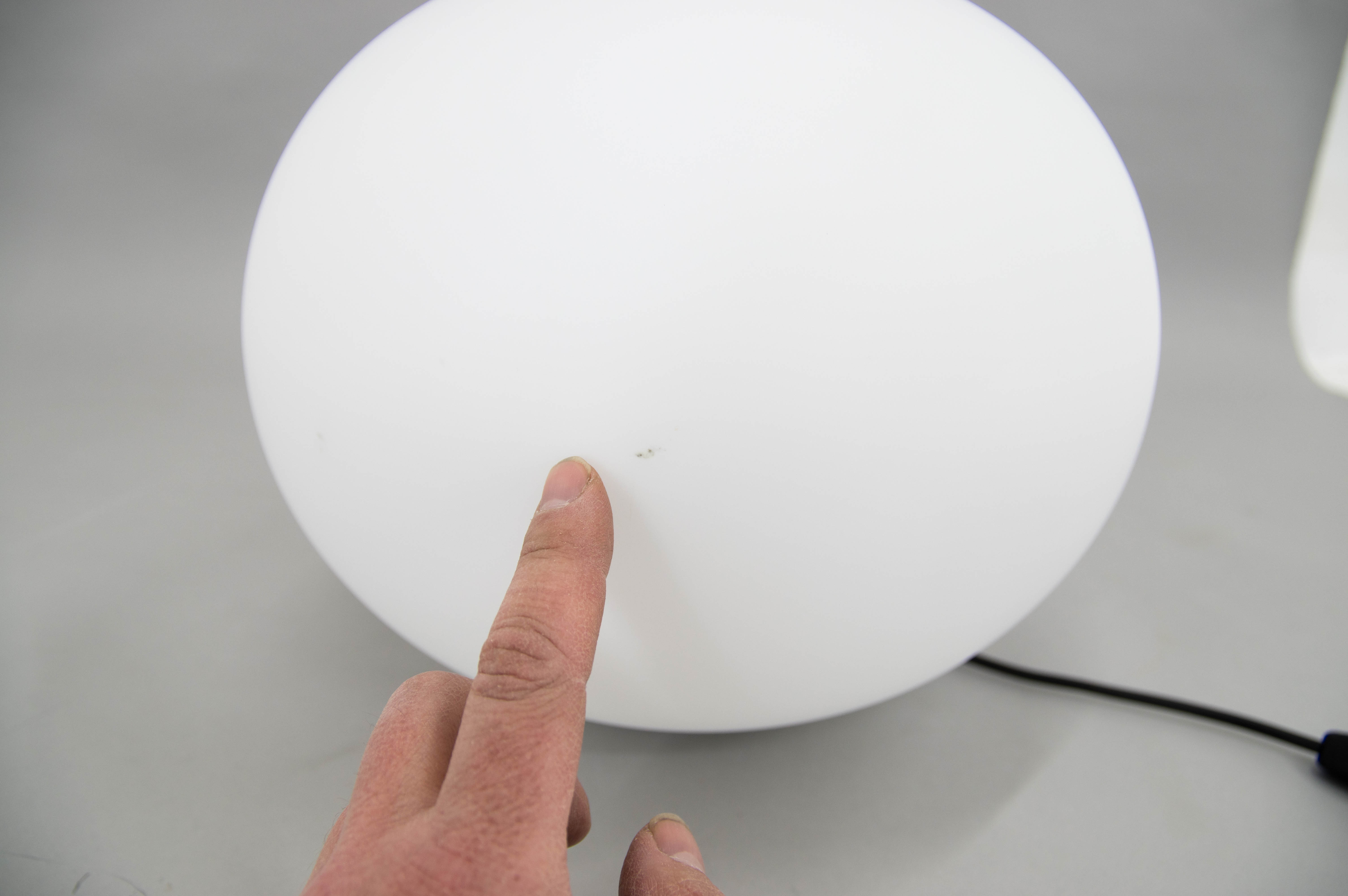 Mid-Century Glass Table Lamp, Italy, 1980s