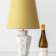Lampe de table Art Déco vintage par Royal Delft, céramique peinte à la main