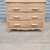 Breton chest of drawers in solid oak