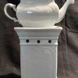 Complete Paris white porcelain teapot