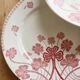 4 flat plates red earthenware Lunéville "Lucien"