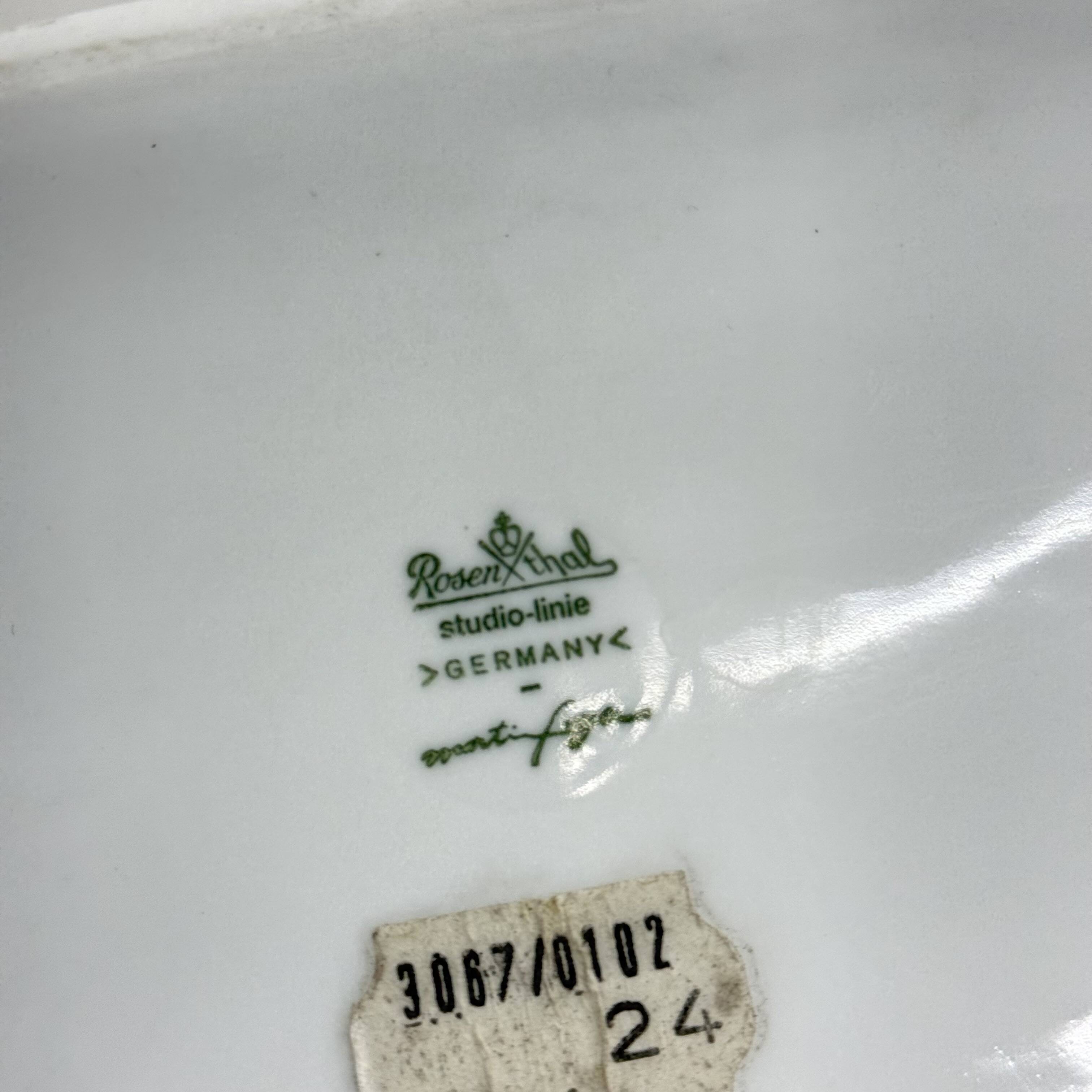 Rare Rosenthal Martin Freyer white ceramic vase , 1960’s