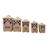 Damiers spice jars