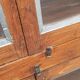 Old glass cabinet in wood and metal