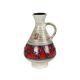 West germany vase dumler breiden red beige collector's item 21cm