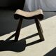 Four-legged stool in antique teak from Indonesia H 50 L 52