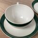 Set of 2 Digoin Sarreguemines cups and saucers