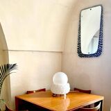 Mid Century Modern Wall Mirror with Polka Dot pattern, Italy 1960s