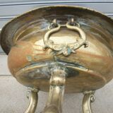 Copper and brass brazier