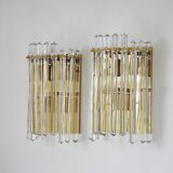 Two Large Wall Lamps in Style Venini