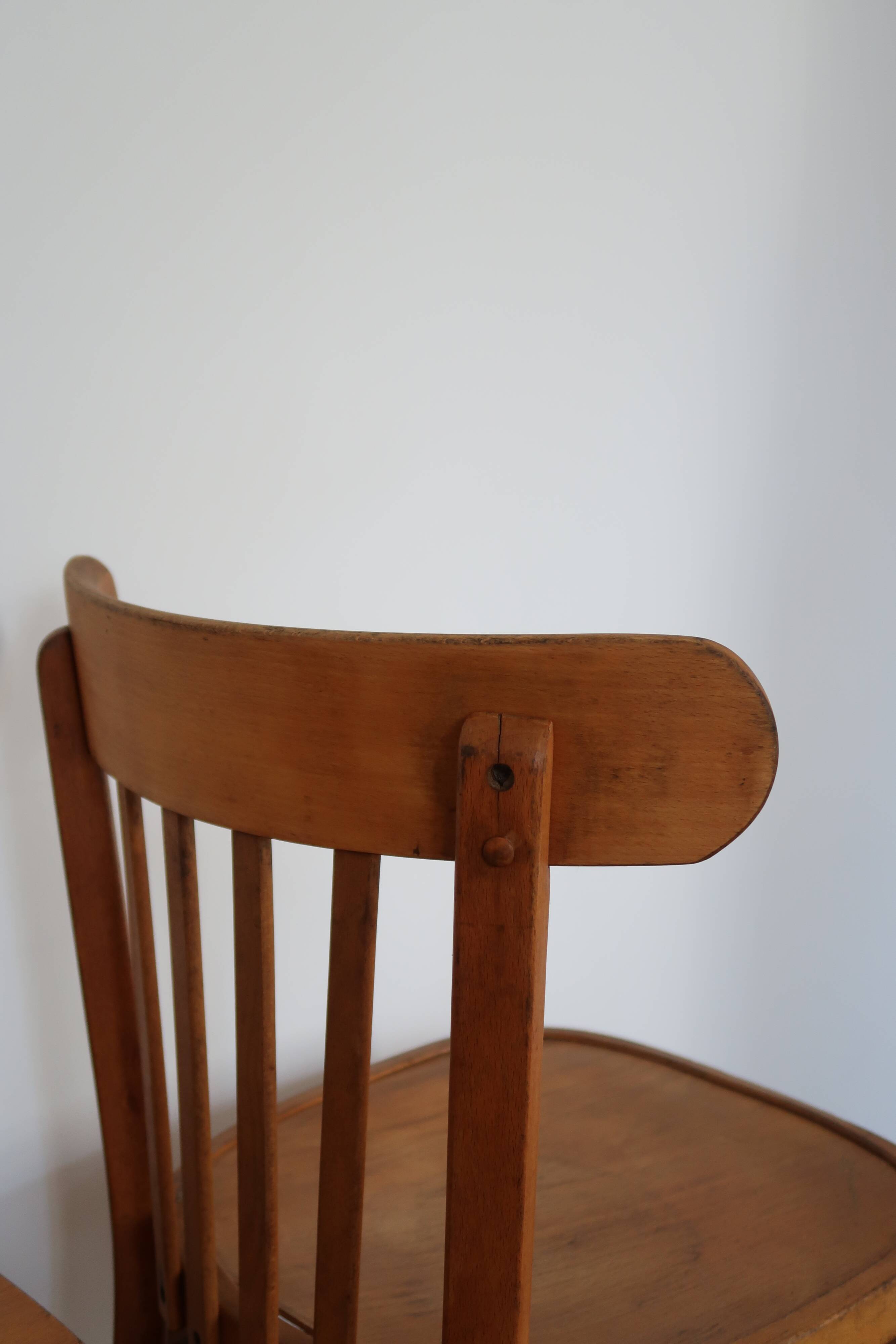 4 vintage bistro chairs