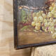 Still life on wood painted in oil 19th