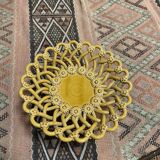 Signed ceramic fruit cup