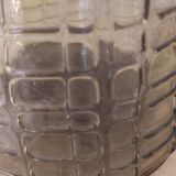 Carafe aiguière en verre ambré