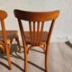 3 Luterma bistro chairs, medium oak finish