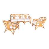 Vintage rattan lounge