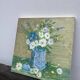 Oil painting on canvas, bouquet of flowers