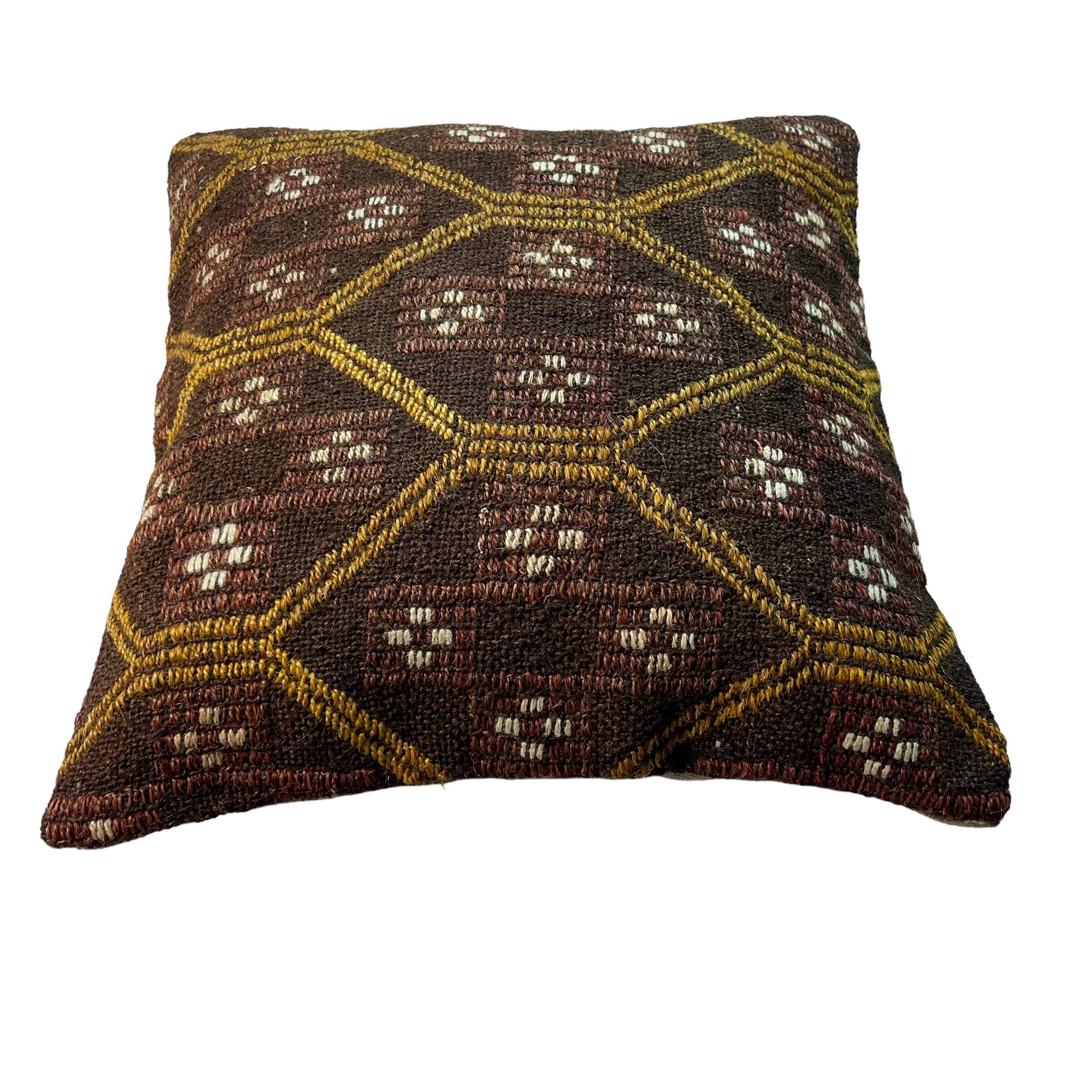 Housse de coussin Kilim turque vintage, 45 x 45 cm
