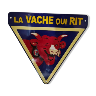 Enamelled plate the laughing cow