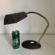 Lampe vintage 1960 de banquier Aluminor noire dorée bureau - 45cm