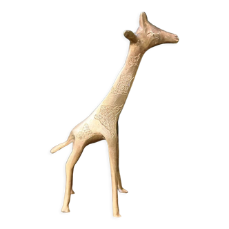 Girafe en laiton