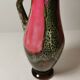 Ancien Pichet, Cruche, Carafe en Céramique Rose et Marronstyle Vallauris Vintage