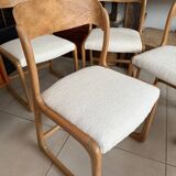 Ensemble de 4 chaises Baumann traîneau