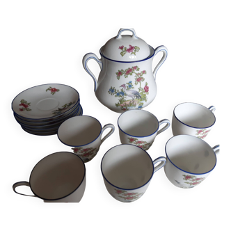Antique coffee service in Limoges porcelain