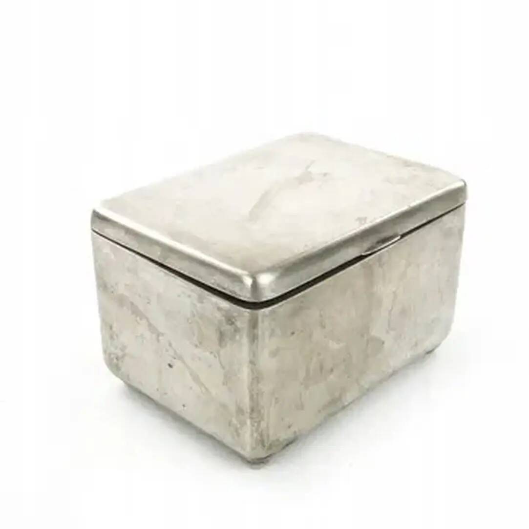 Art Deco sugar bowl, silver-plated alpaca, Jarra, Poland, 1930s