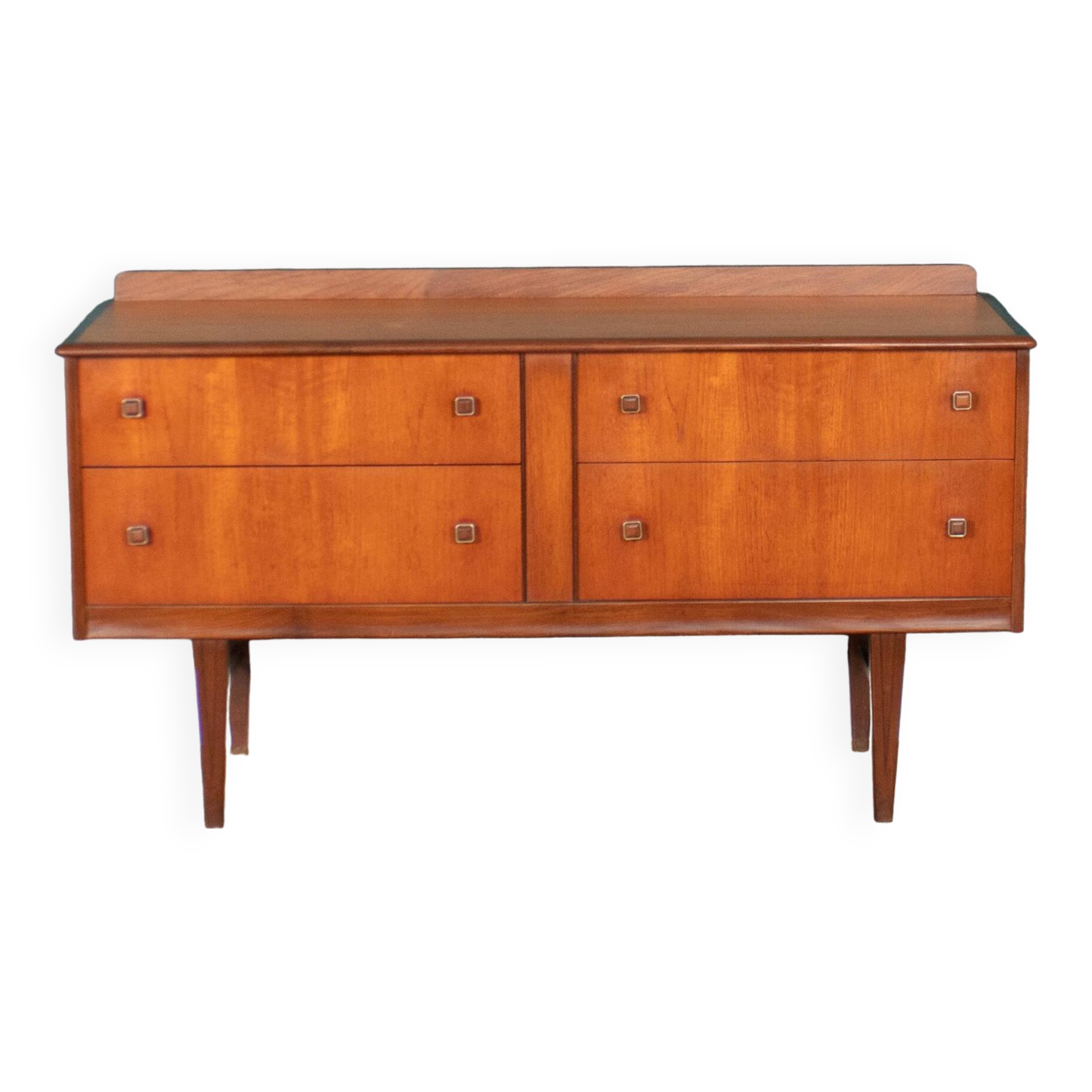 Retro Teak 1960s Homeworthy Chest Of Drawers TV Cabinet Sideboard