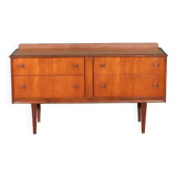 Commode rétro en teck des années 1960, meuble TV, buffet