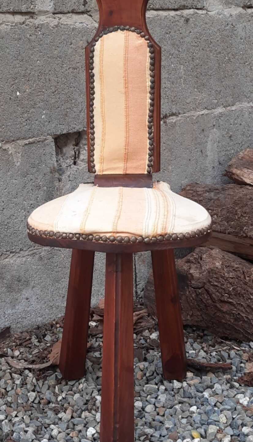 Brutalist tripod chair