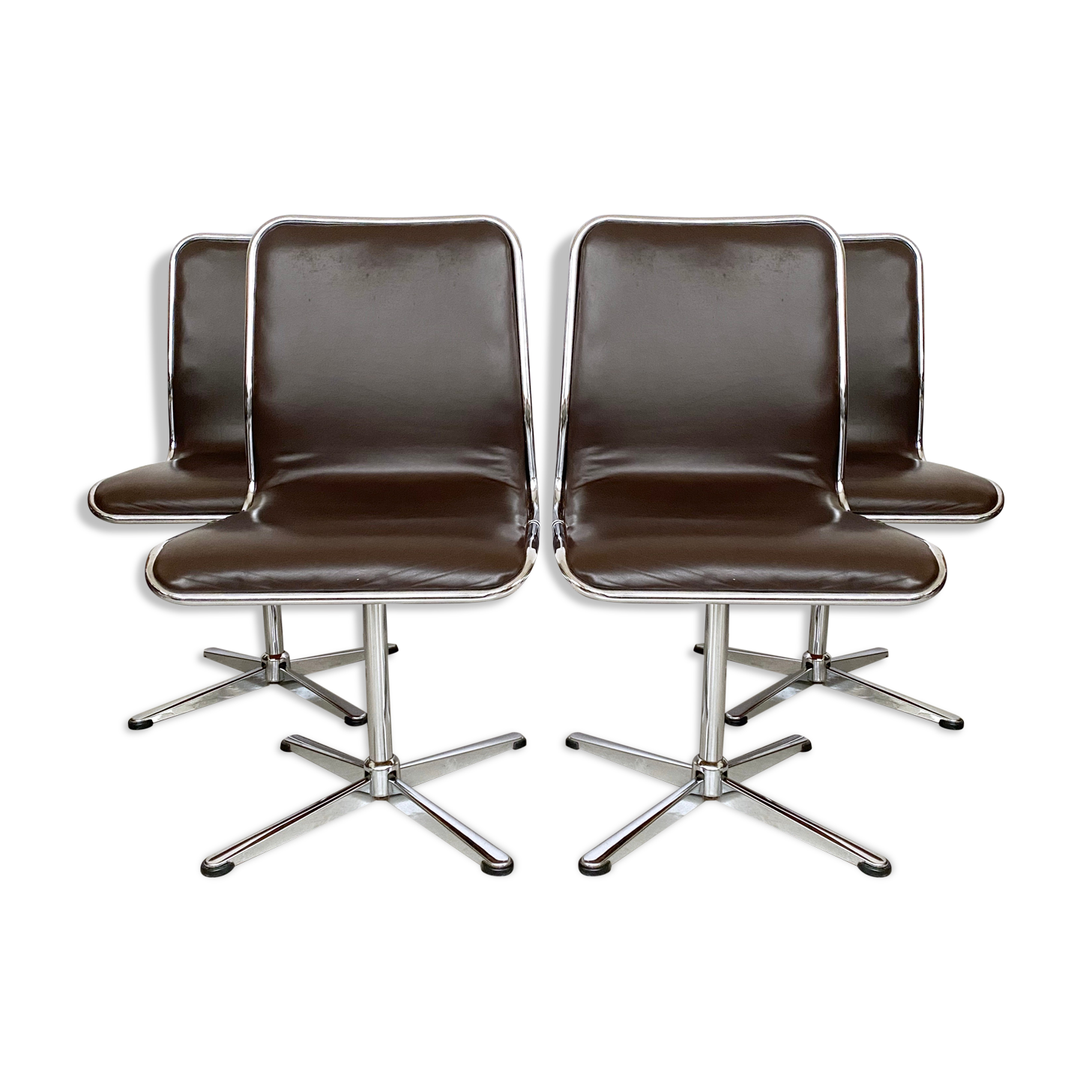 Vintage 70s leather chairs