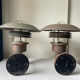 Pair of classic danish vintage MCM outdoor wall lamp in copper
