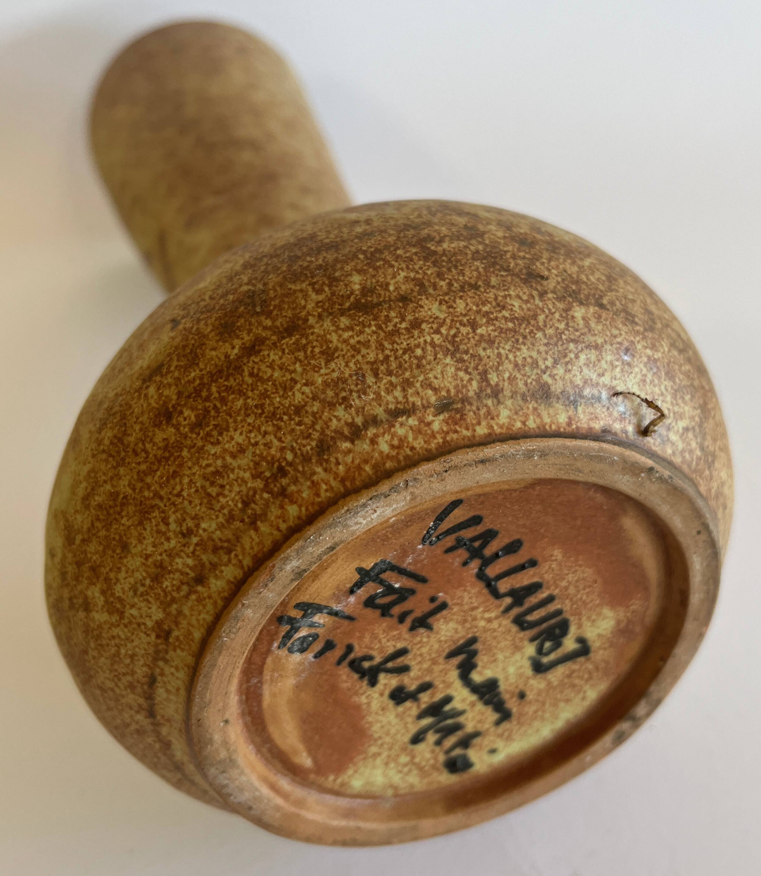 Vallauris ceramic Sunflower vase by Jacques Fonck & Jean Mateo circa 1970