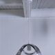 Suspension fleur inox années 70