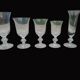Set of 40 La Rochère Amitier crystal glasses from the 19th century + 8 replacements