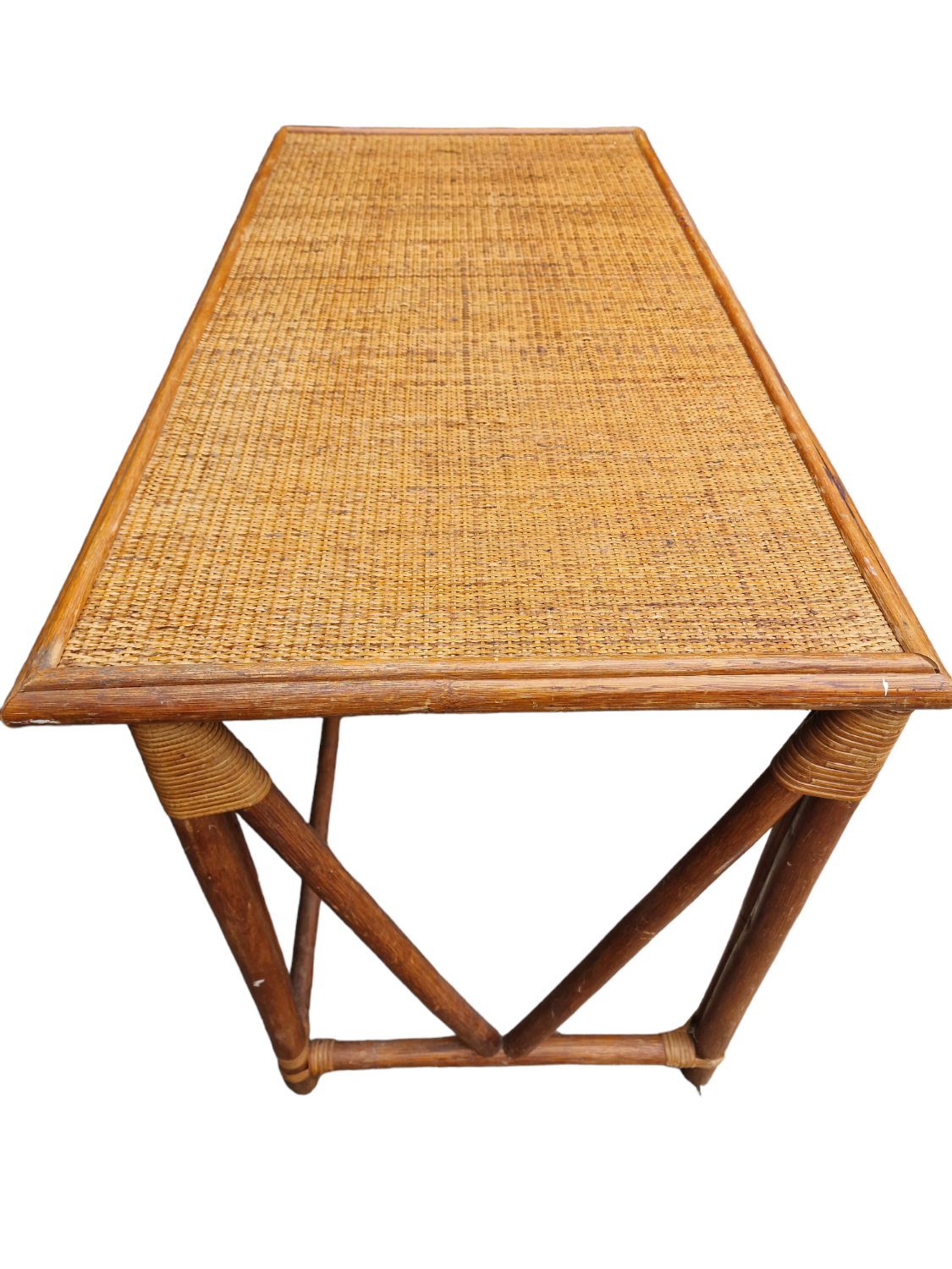 Rattan desk 70s