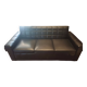 Canape vintage skai noir convertible