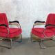 Vintage Bauhaus Style Tubular Easy Chairs from Kovona NP, 1950, Set of 2