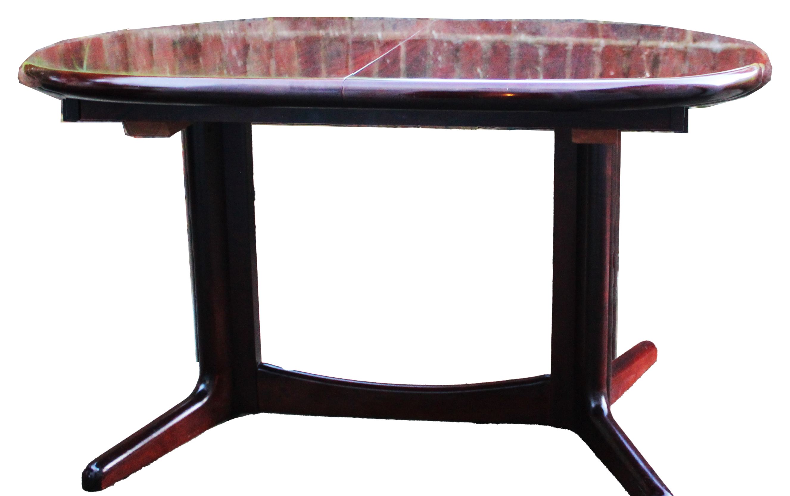 Midcentury extendable rosewood  dining table by edvard valentinsen