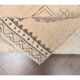 Vintage Beige Turkish Hand-Knotted Runner 83X348
